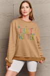 Explore More Collection - Simply Love Full Size I HATE WINTER Dropped Shoulder Sweatshirt