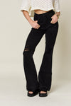 Explore More Collection - Judy Blue Full Size High Waist Distressed Flare Jeans