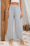 Explore More Collection - Slit Elastic Waist Pants