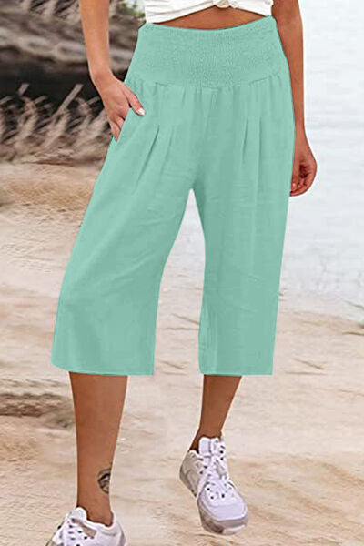 Explore More Collection - Pocketed High Waist Pants