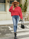 Explore More Collection - Round Neck Lantern Sleeve Sweater