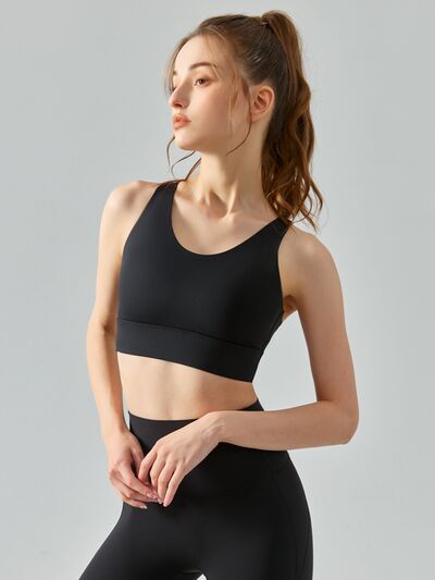 Explore More Collection - Round Neck Racerback Active Bra