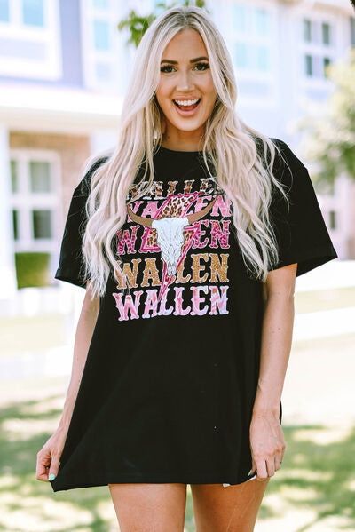 Explore More Collection - WALLEN Round Neck Short Sleeve T-Shirt
