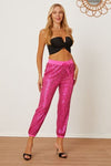 Explore More Collection - Sequin Drawstring Pants with Pockets