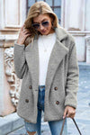 Explore More Collection - Full Size Lapel Collar Sherpa Coat