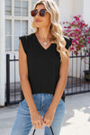 Explore More Collection - V-Neck Cap Sleeve Tank