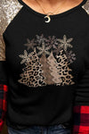 Explore More Collection - Christmas Tree Graphic Sequin T-Shirt