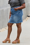Explore More Collection - Amelia Full Size Denim Mini Skirt