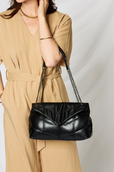 Explore More Collection - Leather Chain Handbag