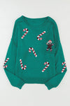 Explore More Collection - Sequin Candy Long Sleeve Sweater