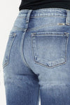 Explore More Collection - Kancan High Waist Distressed Hem Detail Cropped Straight Jeans