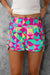 Explore More Collection - Color Block Elastic Waist Shorts