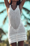 Explore More Collection - Double Take Openwork V-Neck Tank Knit Cover Up