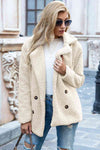 Explore More Collection - Full Size Lapel Collar Sherpa Coat