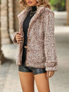 Explore More Collection - Fuzzy Pocketed Button Up Jacket