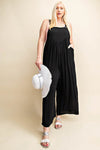 Explore More Collection - Kori America Full Size Sleeveless Ruched Wide Leg Overalls