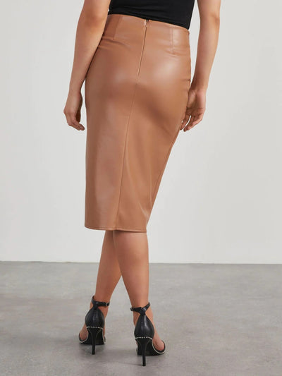 Explore More Collection - Twist Detail High Waist Skirt