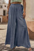 Explore More Collection - Printed Tied Wide Leg Pants