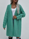 Explore More Collection - Open Front Long Sleeve Cardigan