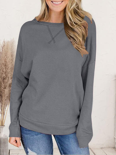 Explore More Collection - Dropped Shoulder Long Sleeve T-Shirt