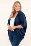 Explore More Collection - Plus Size Ribbed Cocoon Cover Up