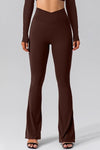 Explore More Collection - High Waist Slit Pocketed Active Pants