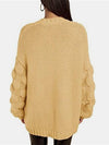 Explore More Collection - Open Front Long Sleeve Cardigan