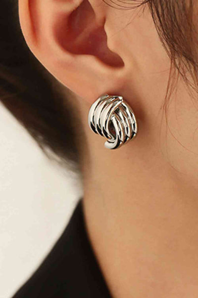 Explore More Collection - Line Design Stud Earrings