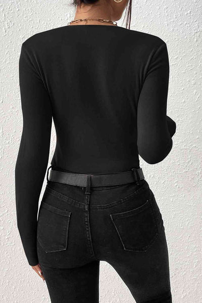 Explore More Collection - Scoop Neck Long Sleeve Bodysuit