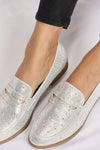 Explore More Collection - Forever Link Rhinestone Point Toe Loafers