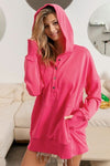 Explore More Collection - BiBi Half Snap Thumbhole Long Sleeve Hoodie