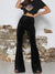 Explore More Collection - High Waist Bootcut Pants