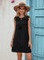 Explore More Collection - Lace Detail Tie Neck Mini Dress