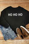 Explore More Collection - HO HO HO Graphic  Round Neck Sweatshirt