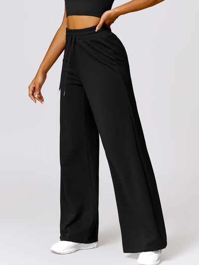 Explore More Collection - Drawstring High Waist Active Pants