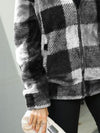 Explore More Collection - Plaid Zip-Up Collared Jacket