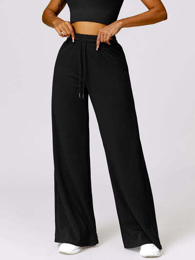 Explore More Collection - Drawstring High Waist Active Pants