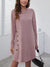 Explore More Collection - Decorative Button Round Neck Dress