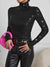 Explore More Collection - Sequin Turtleneck Long Sleeve Blouses