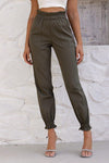 Explore More Collection - Paperbag Waist Pants with Pockets