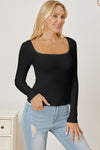 Explore More Collection - Square Neck Long Sleeve T-Shirt