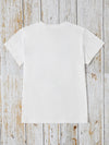 Explore More Collection - Letter Graphic Round Neck Short Sleeve T-Shirt