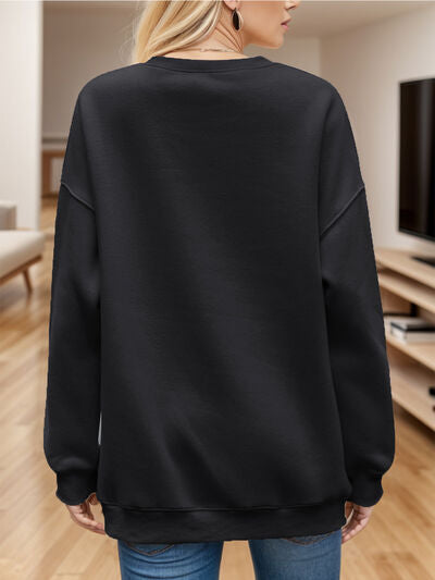 Explore More Collection - Round Neck Long Sleeve Sweatshirt