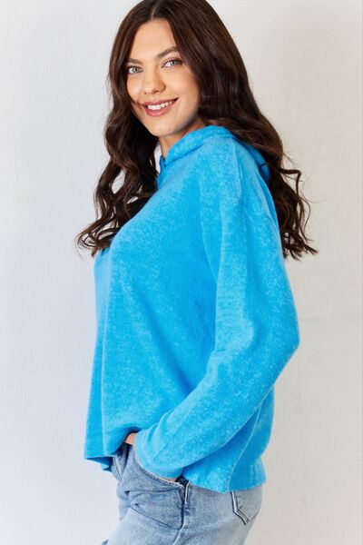 Explore More Collection - Zenana Full Size Long Sleeve Cozy Hoodie