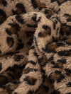 Explore More Collection - Leopard Open Front Hooded Jacket