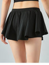 Explore More Collection - Elastic Waist Mini Active Skirt