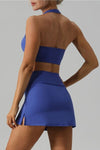 Explore More Collection - Halter Neck Tank and Slit Skirt Active Set