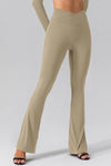 Explore More Collection - High Waist Slit Pocketed Active Pants