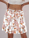 Explore More Collection - Printed Elastic Waist Mini Skirt