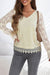 Explore More Collection - Lace Detail V-Neck Long Sleeve Blouse